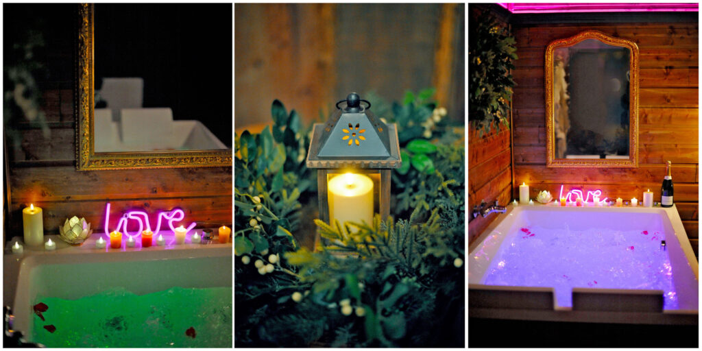 huiles essentielles pour bain romantique avec jacuzzi privatif